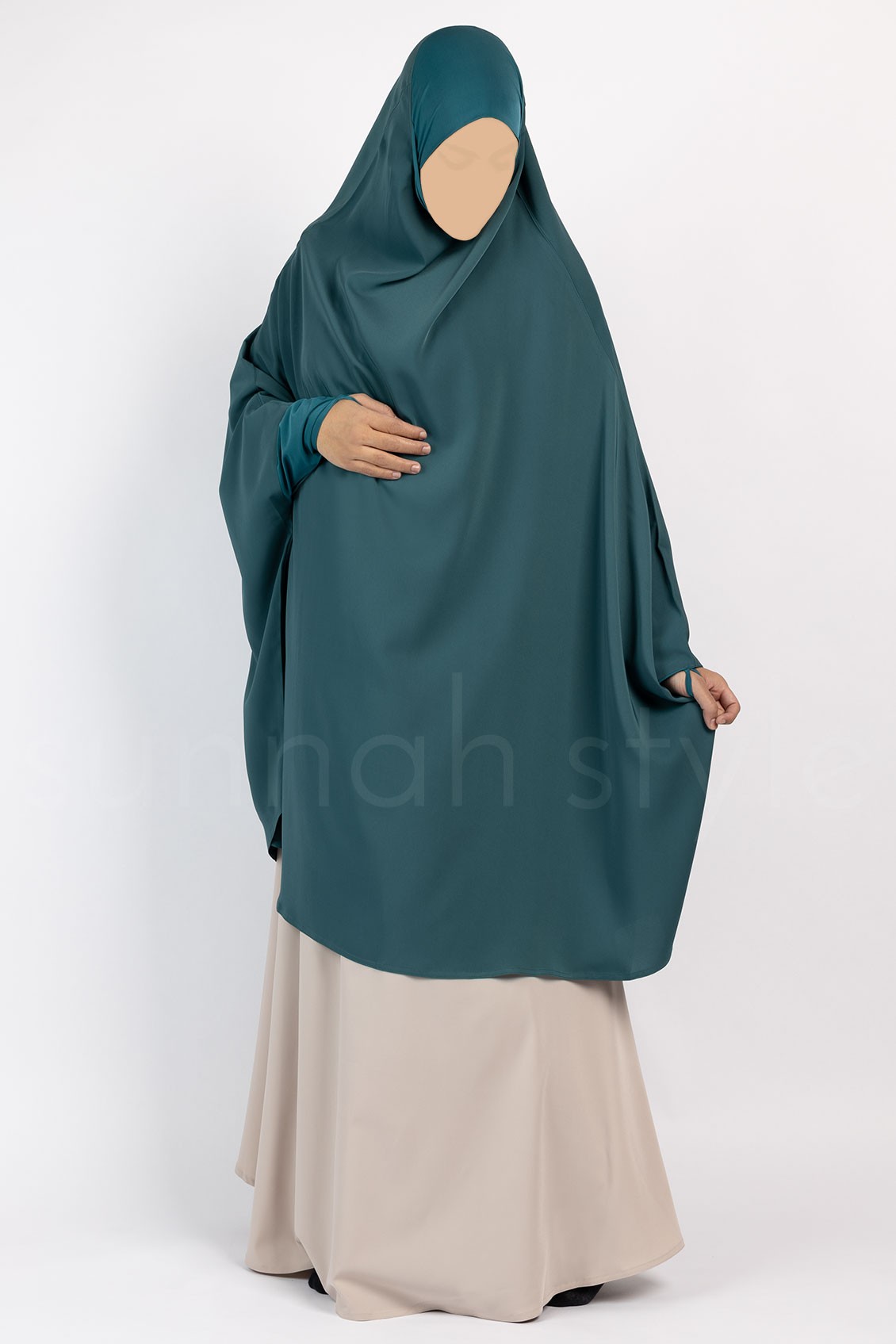 Sunnah Style Signature Jilbab Top Knee Length Teal